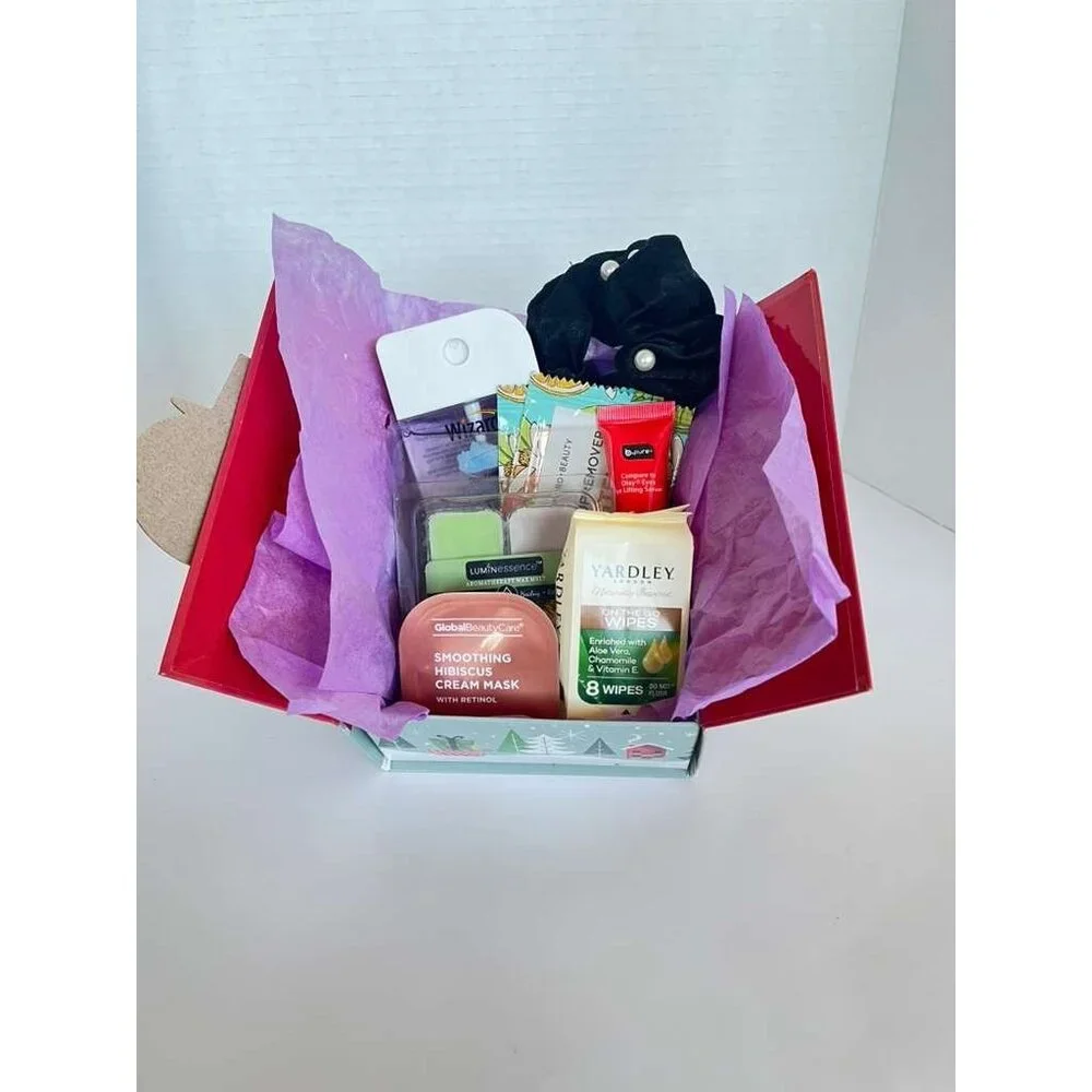 Holiday Beauty Gift Box Spa Set Skincare Self Care Wrapped Ready To Gift